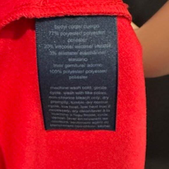 Tommy Hilfiger Red Fit Scuba Flare Dress 12 (Red) - Picture 7 of 7